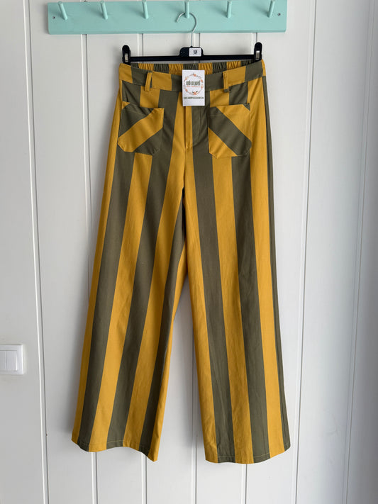 Pantalón Leticia kaki y mostaza