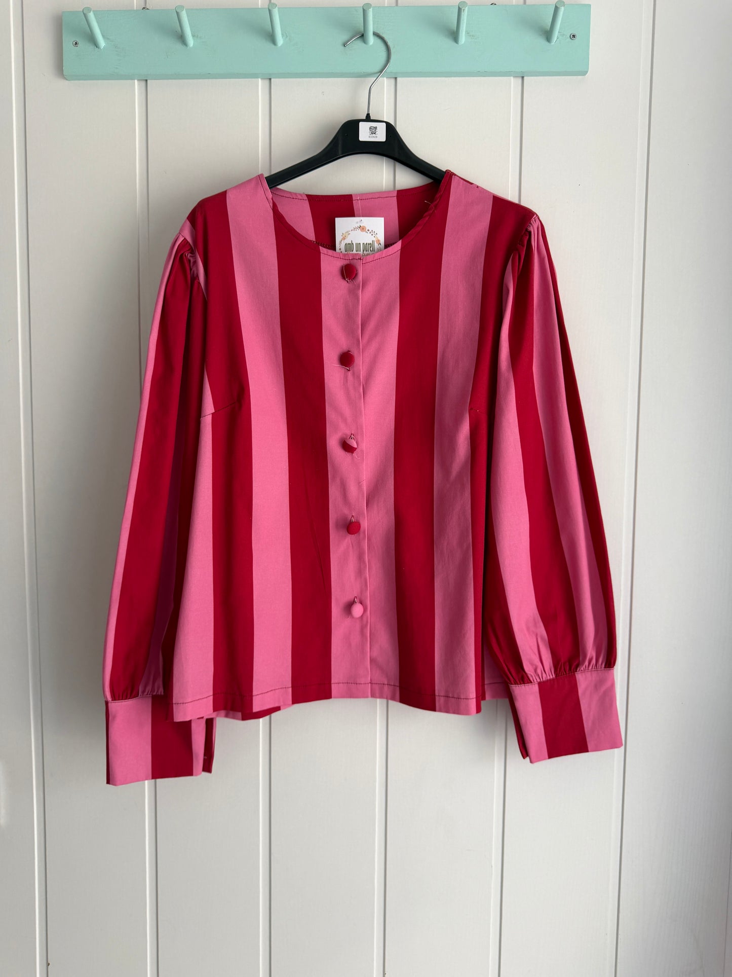 Conjunto Leticia fucsia y rojo