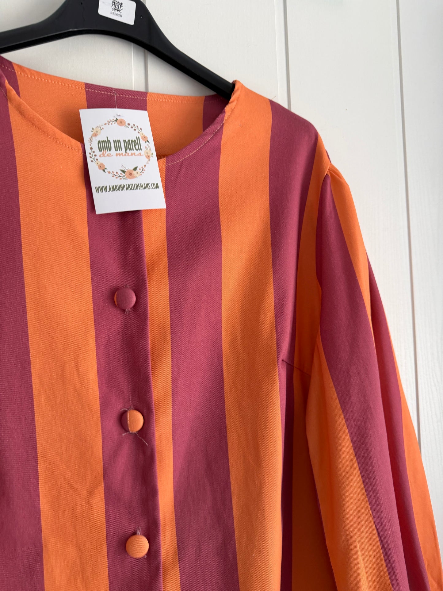 Conjunto Leticia naranja y rosa