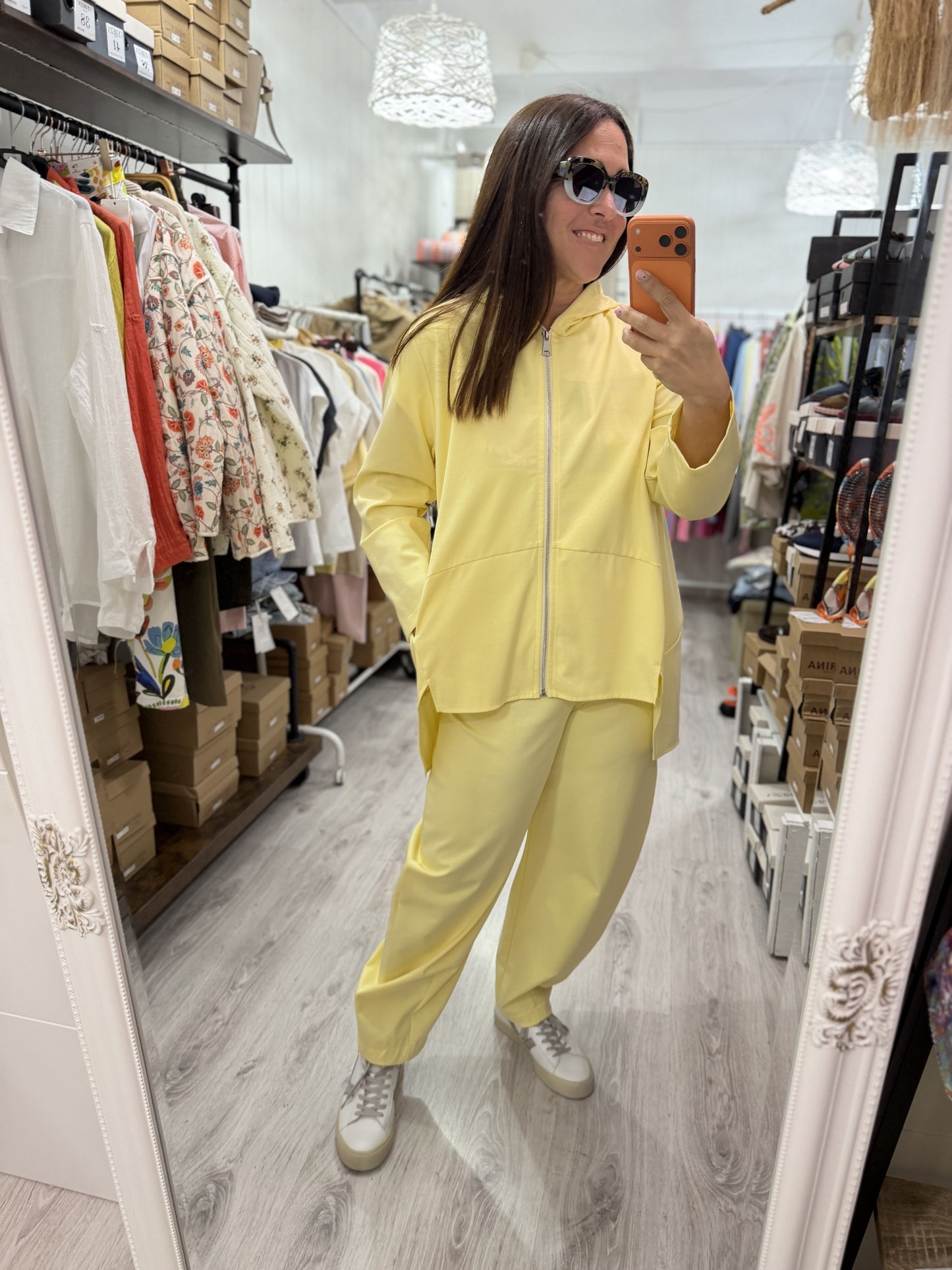 Conjunto Milano punto roma amarillo