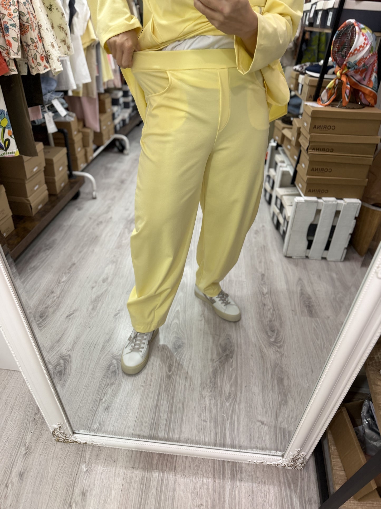 Conjunto Milano punto roma amarillo