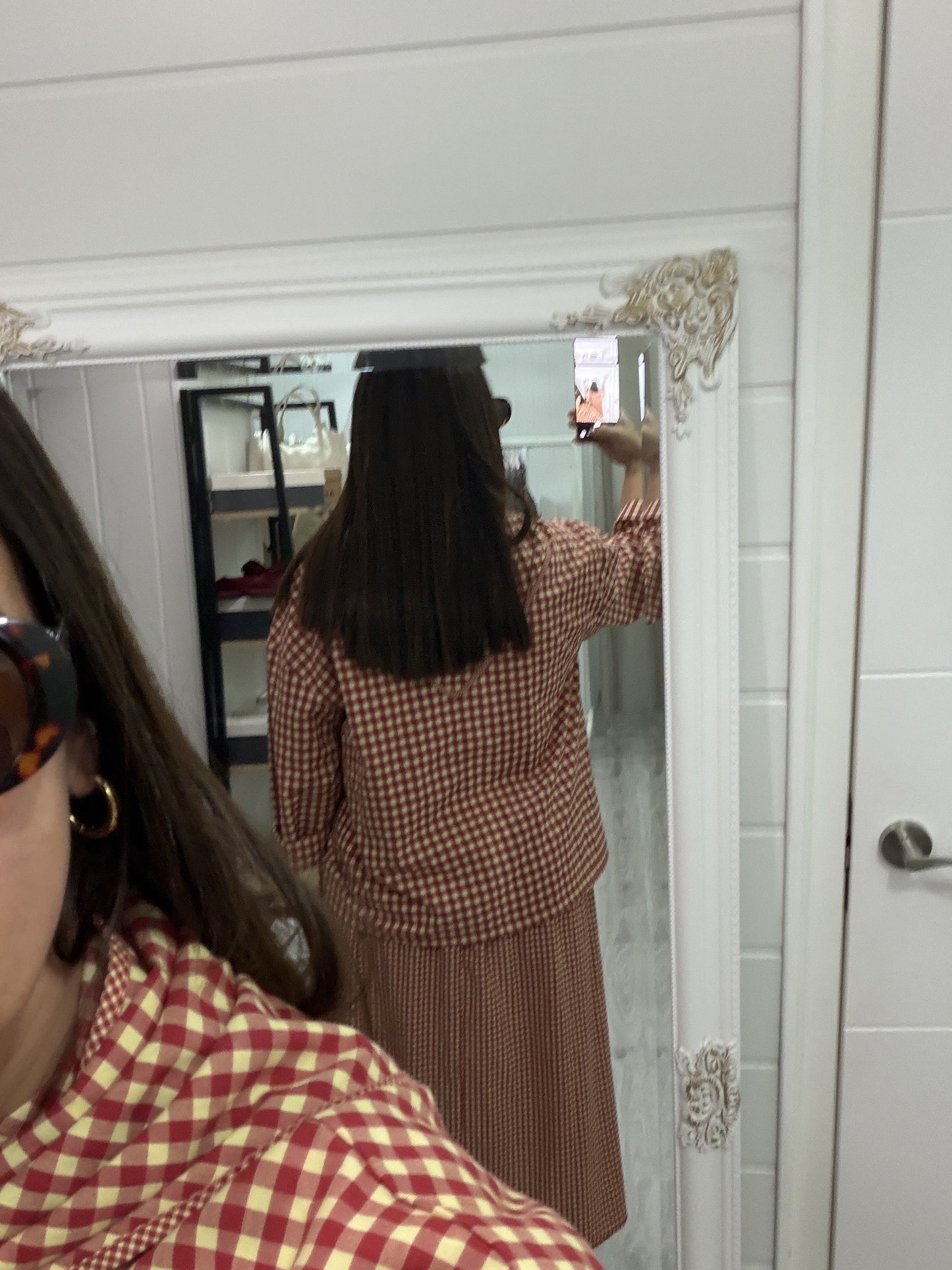 Blusa Vichy Toscana rojo