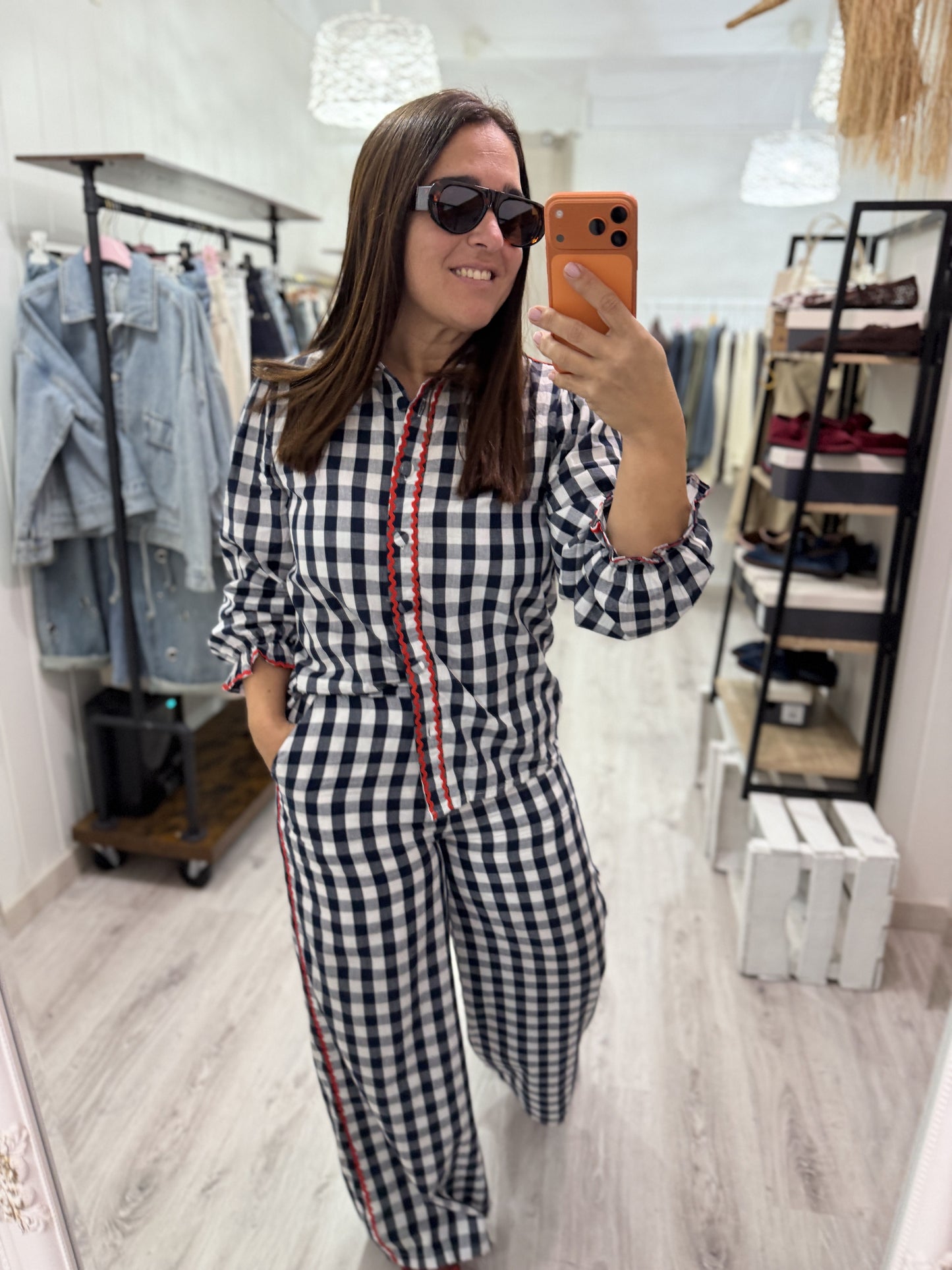 Conjunto Piconela Vichy marino