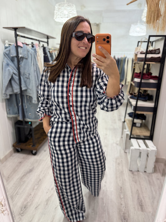 Conjunto Piconela Vichy marino