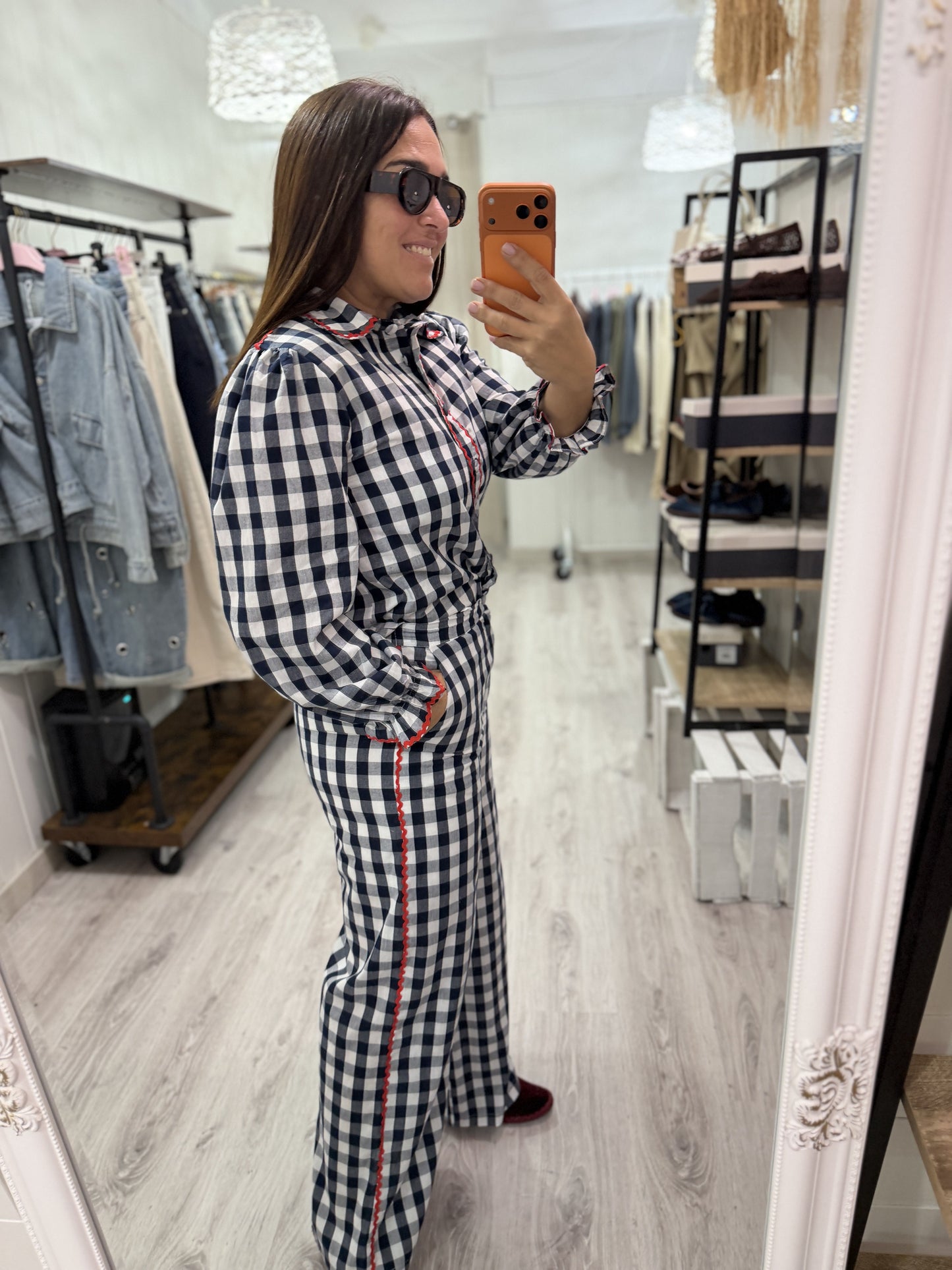 Conjunto Piconela Vichy marino