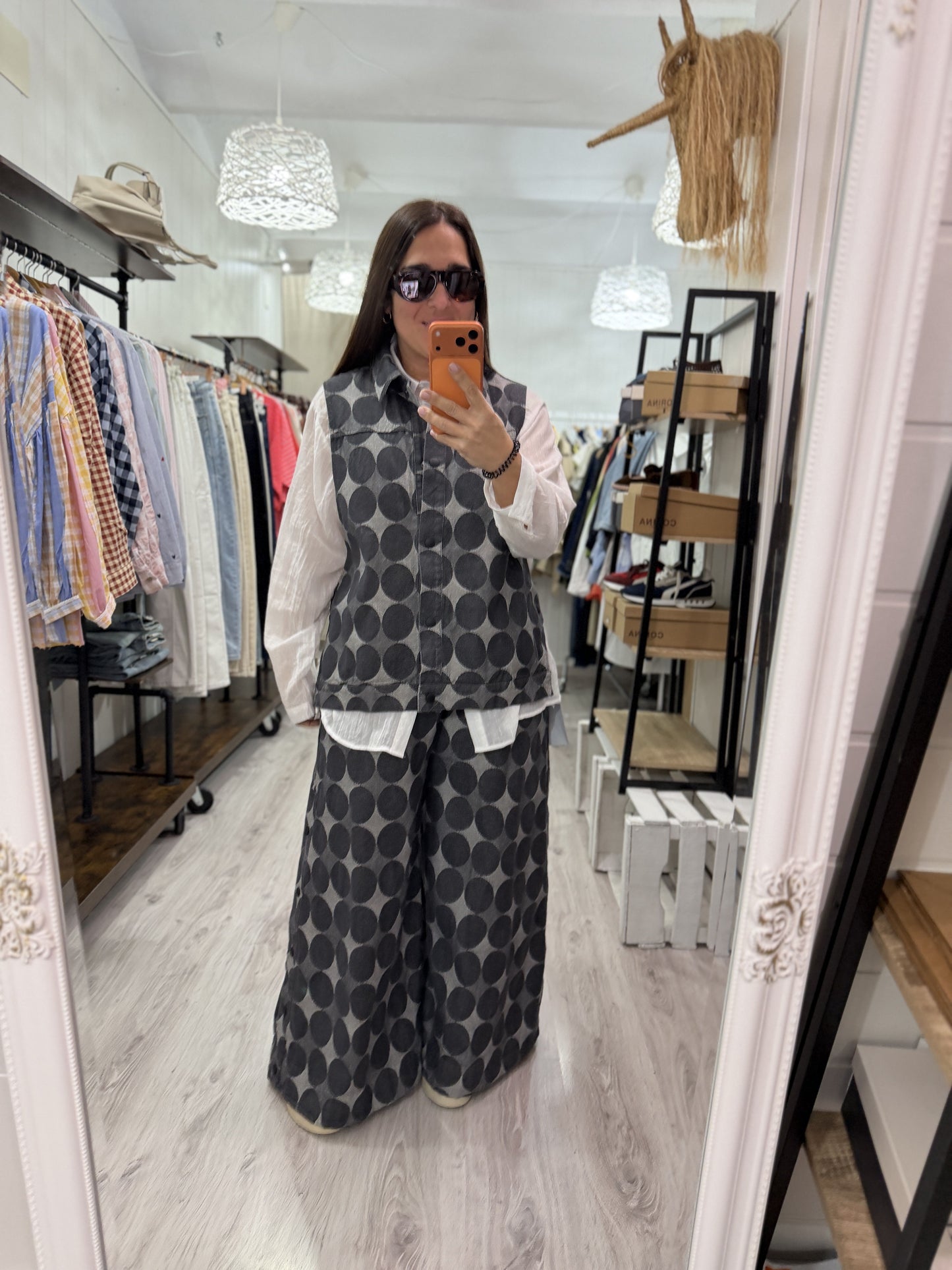Conjunto Dots jeans negro