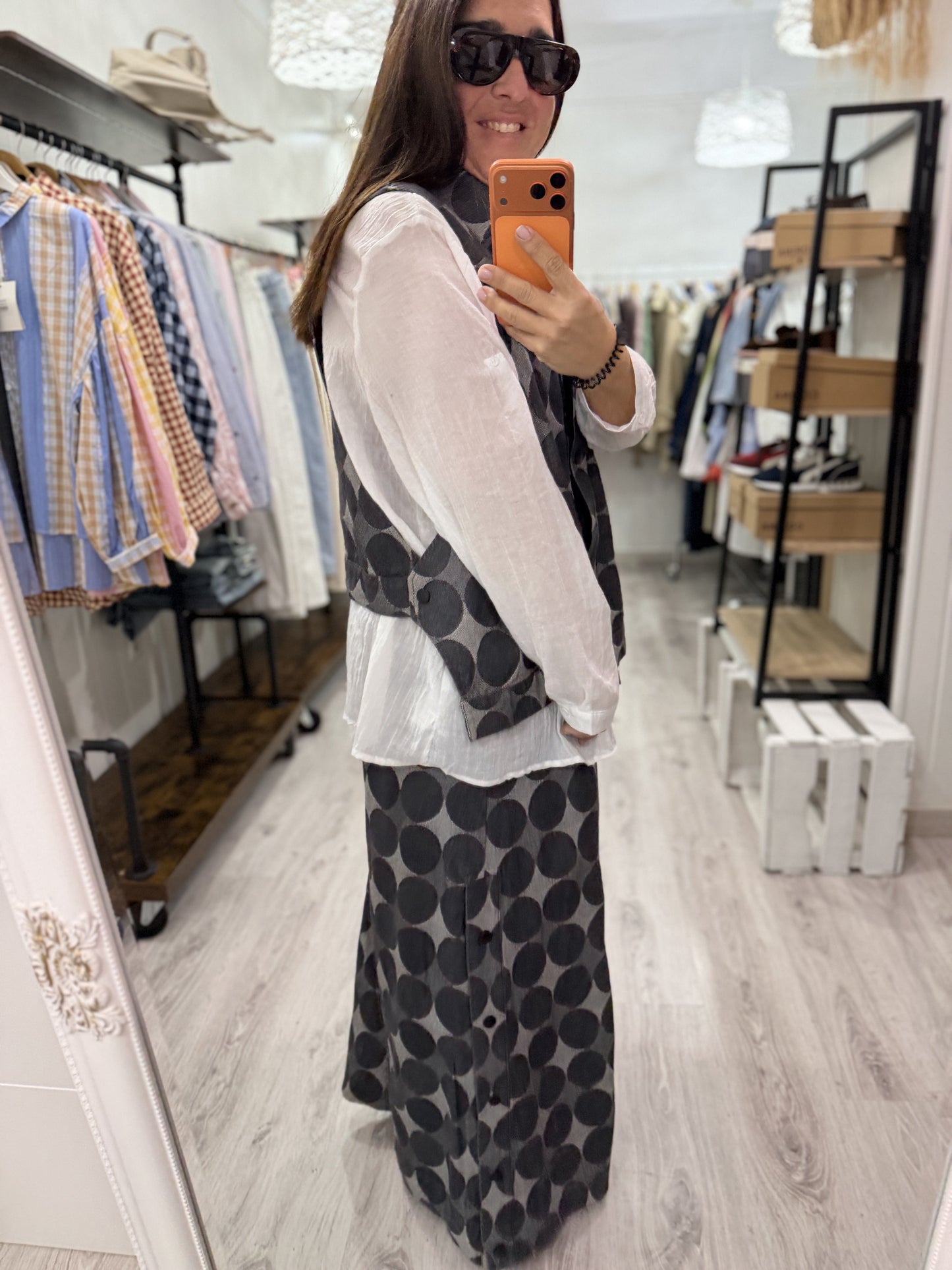 Conjunto Dots jeans negro