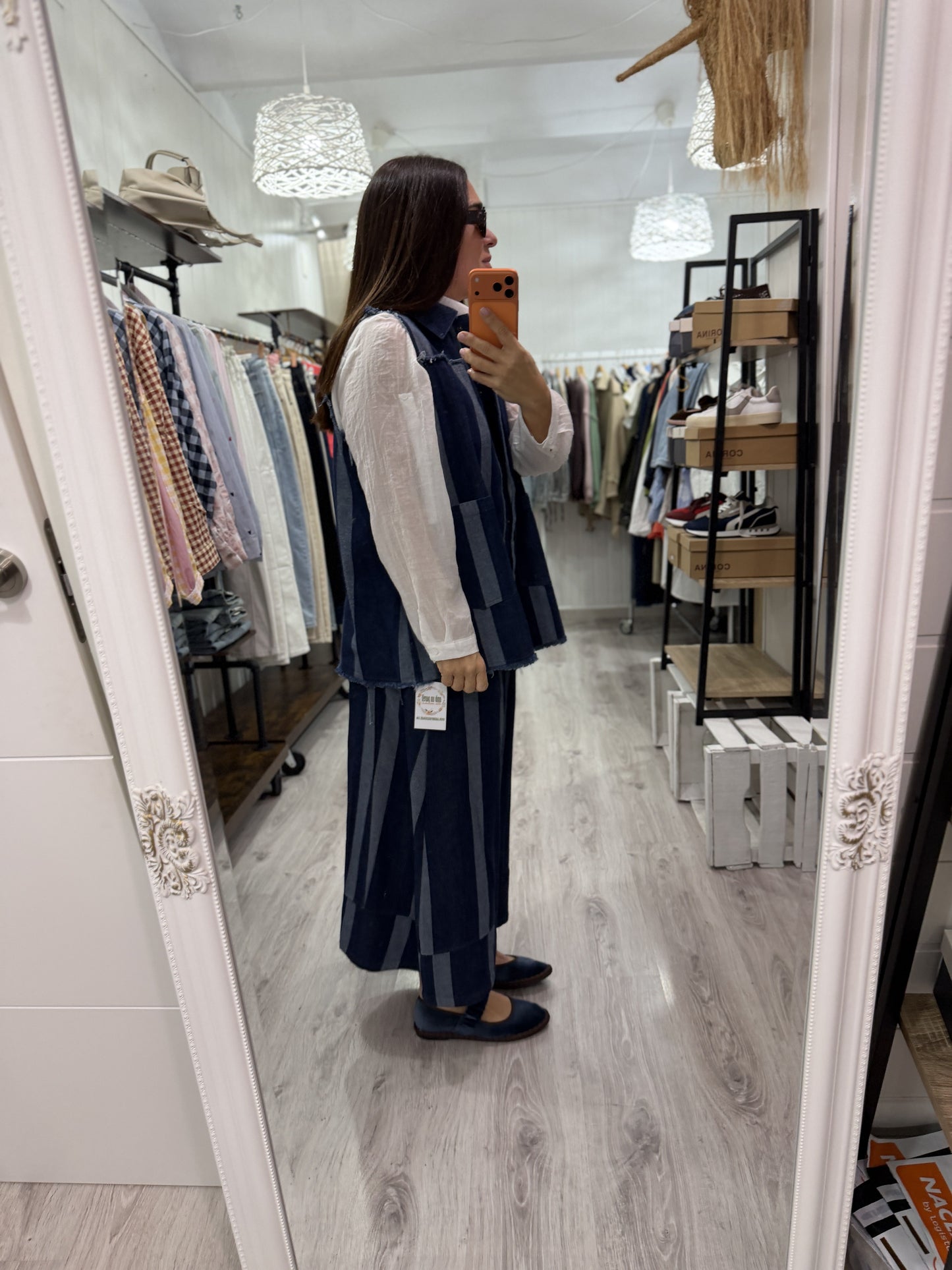 Conjunto Stripes jeans azul