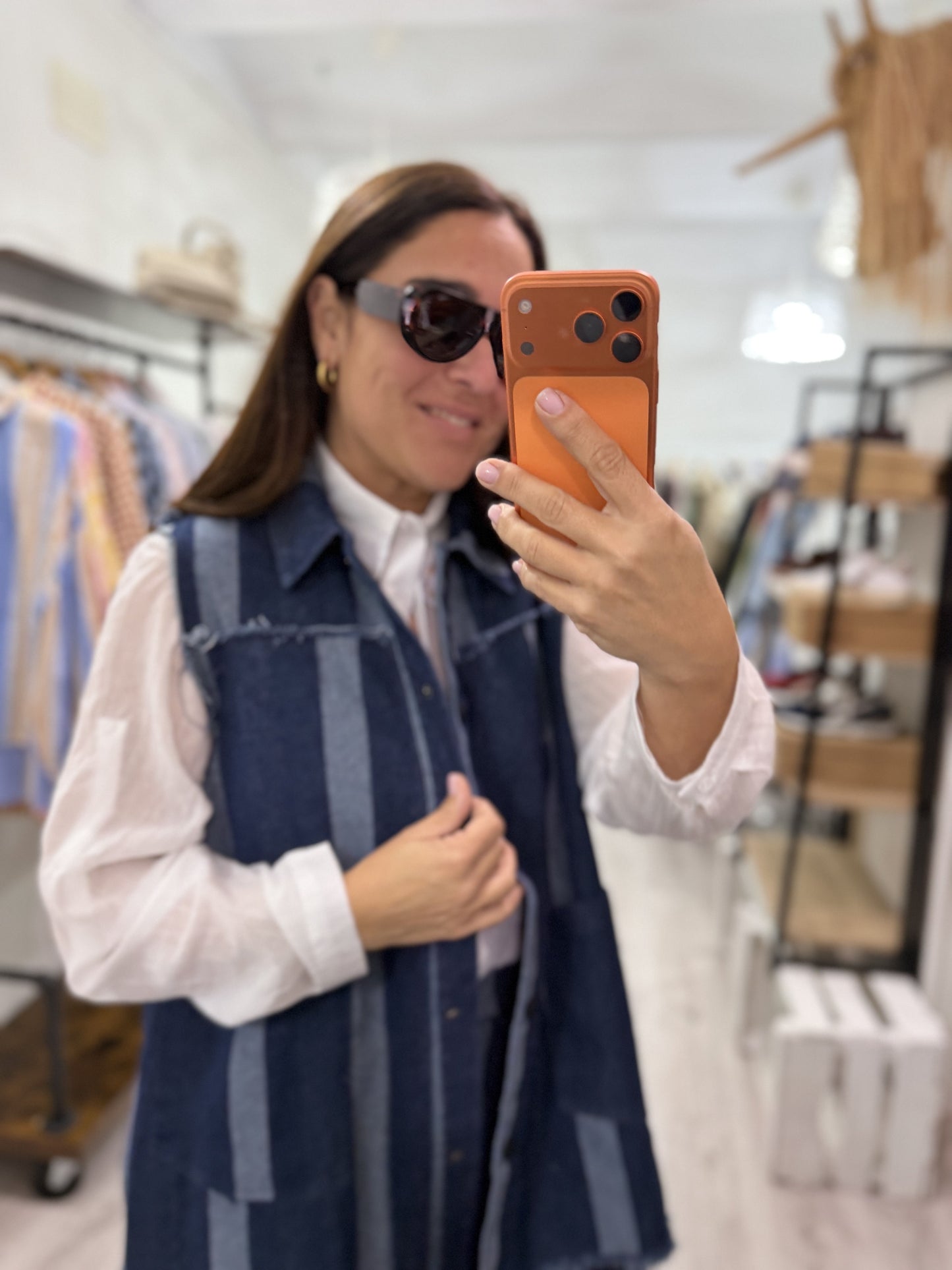 Conjunto Stripes jeans azul