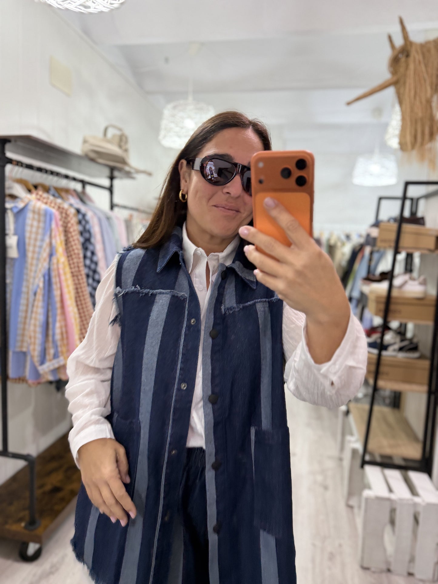 Conjunto Stripes jeans azul