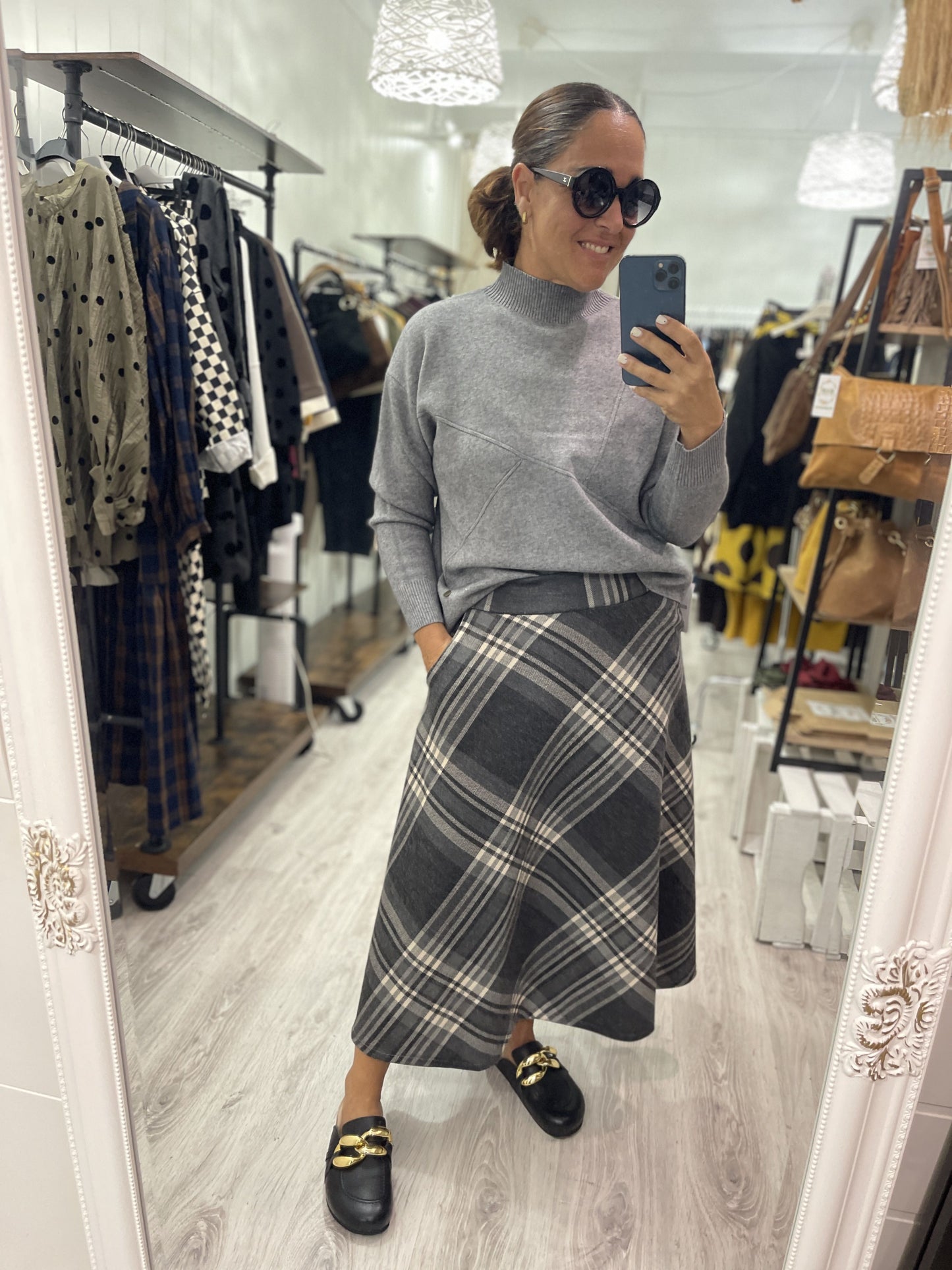 Falda Gales gris