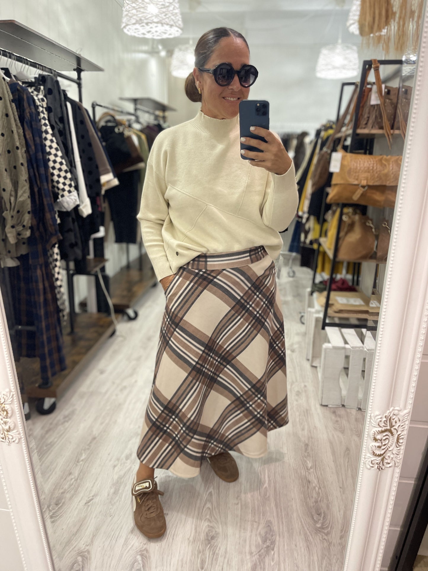 Falda Gales beige