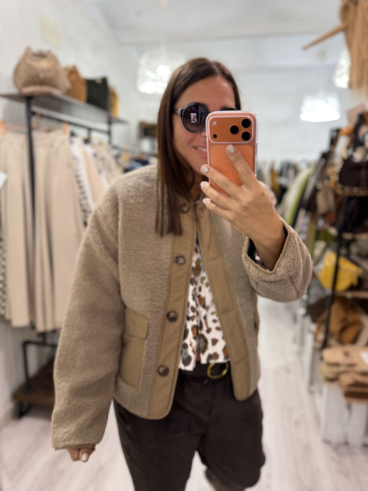 Chaqueta Scandi taupe