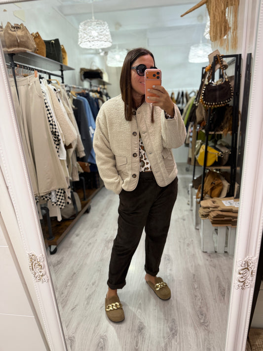 Chaqueta Scandi marfil