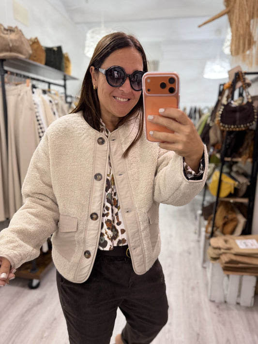 Chaqueta Scandi marfil