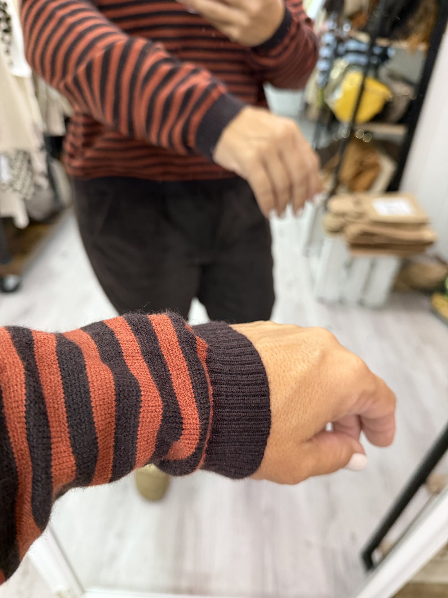 Jersei Biarritz teja y chocolate