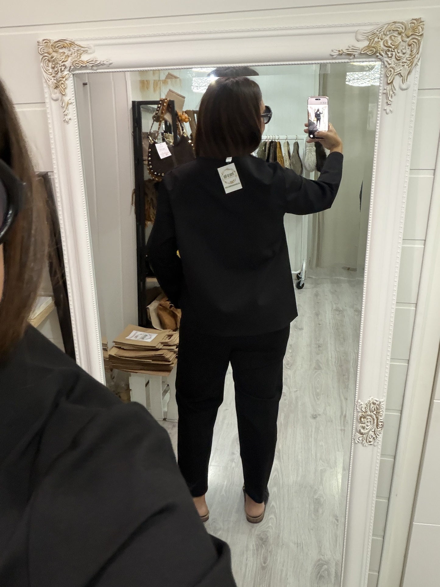 Pantalón Osaka punto roma negro