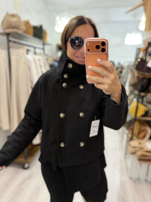 Abrigo Panno negro