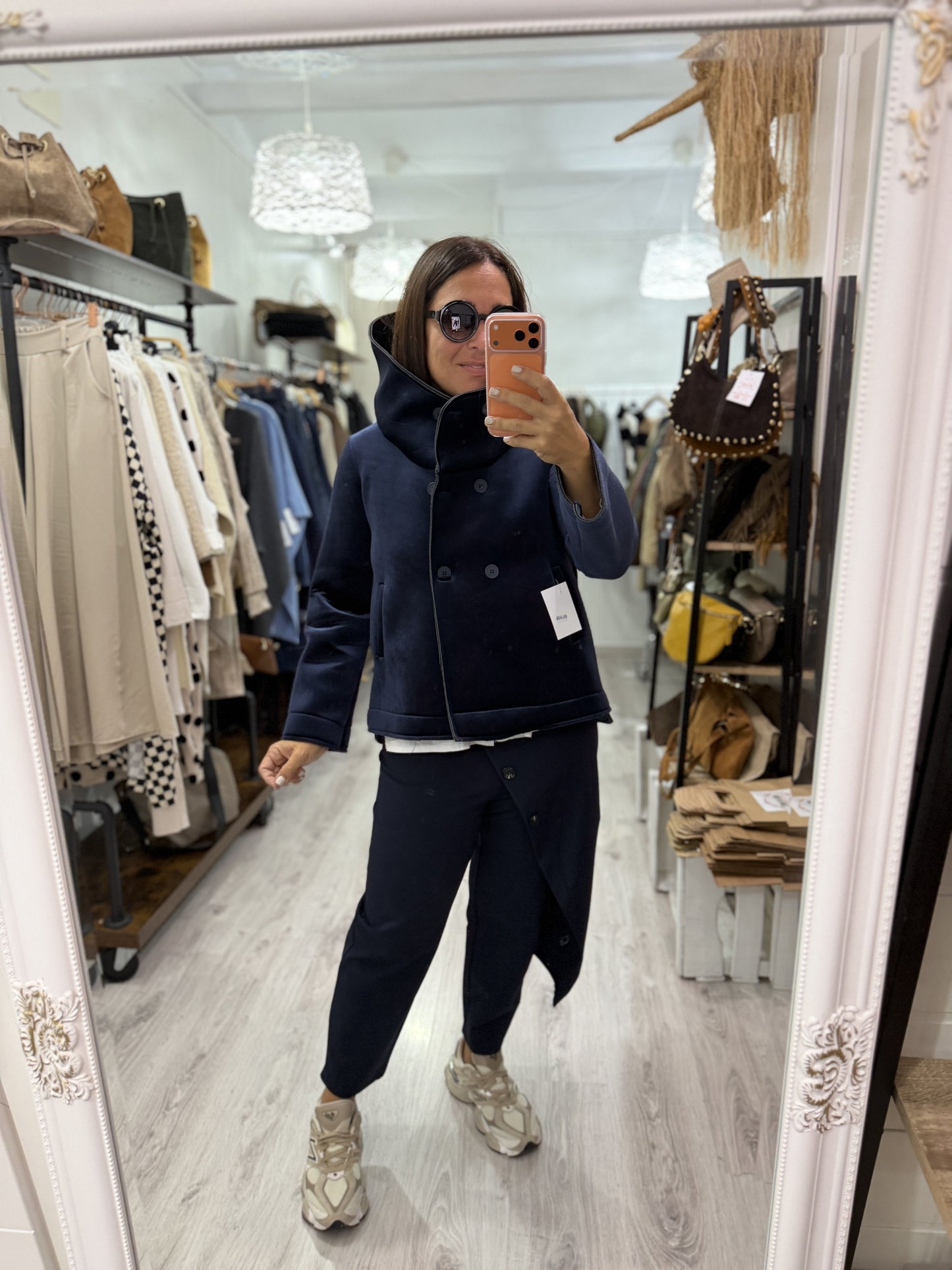 Pantalón Osaka punto roma marino