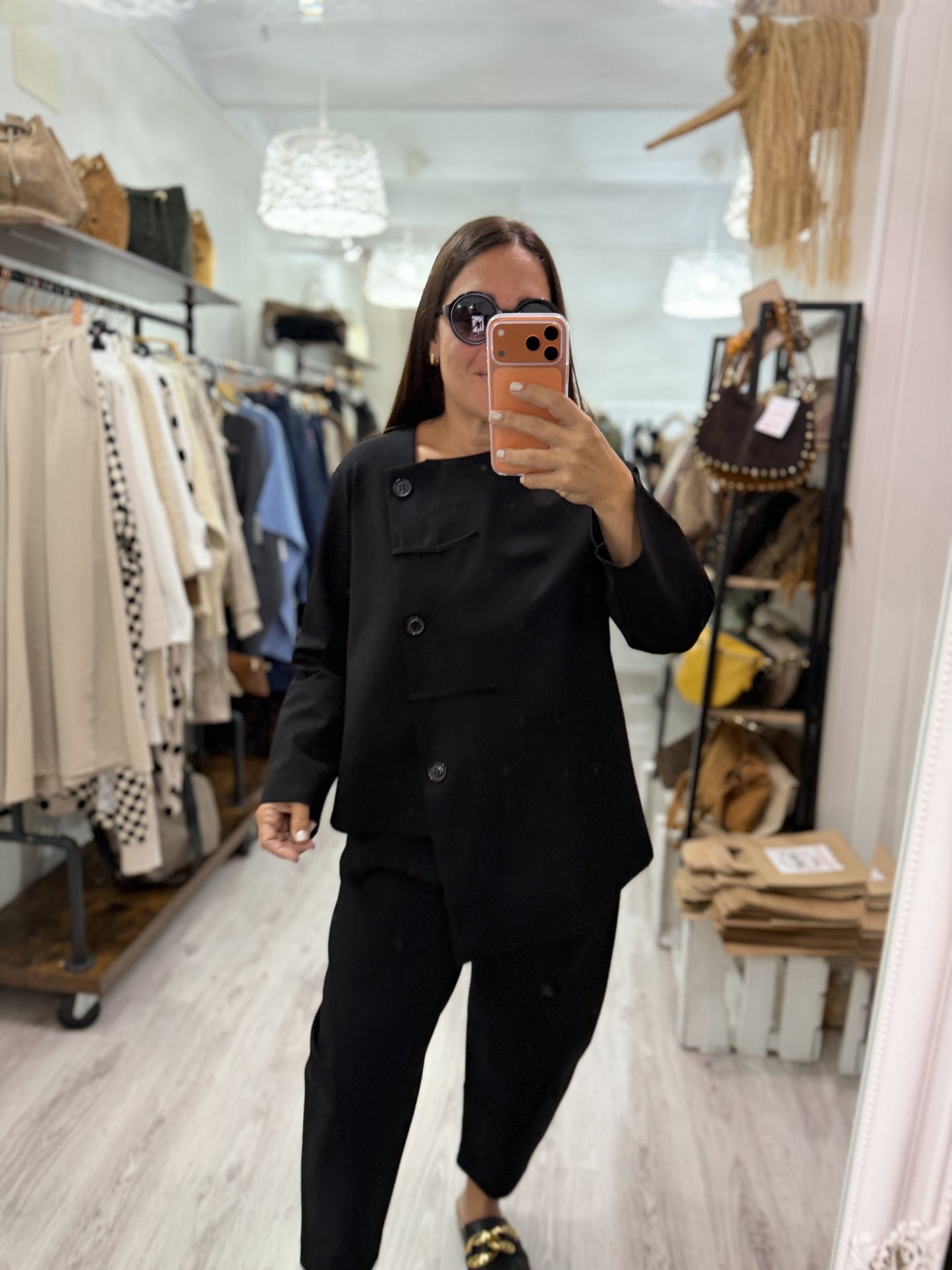 Pantalón Sendai Punto Roma negro