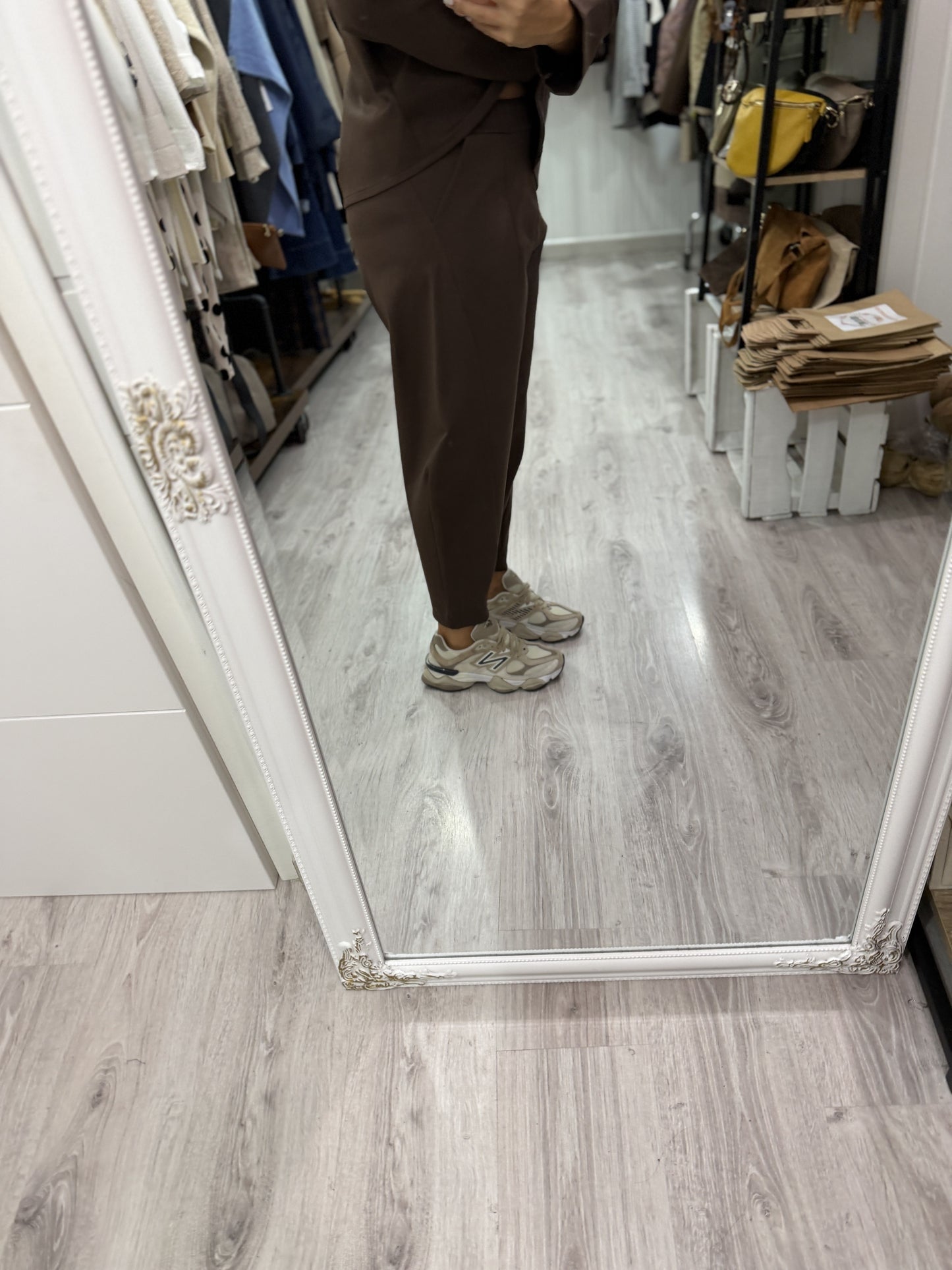 Pantalón Sendai Punto Roma chocolate