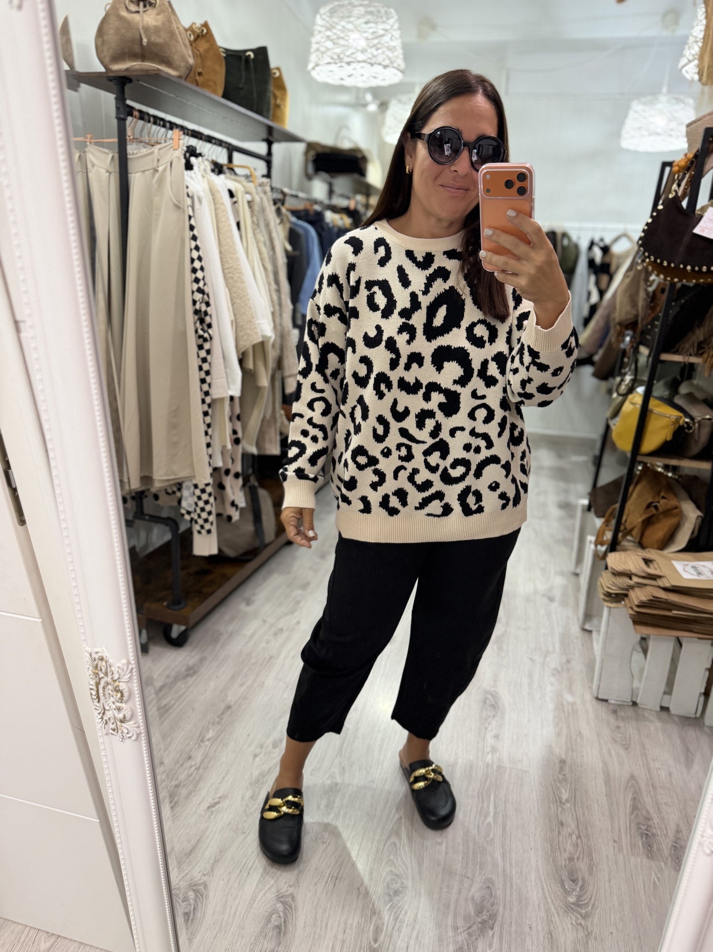 Jersei Animal Print blanco