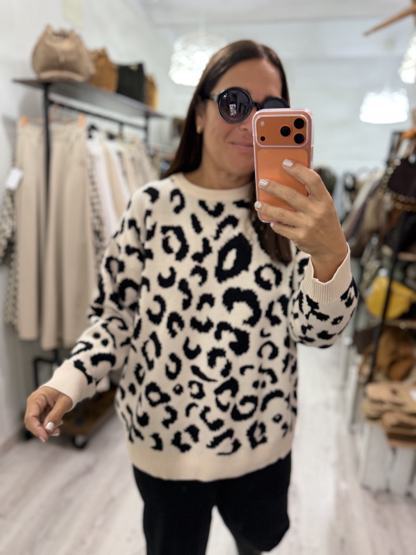 Jersei Animal Print blanco