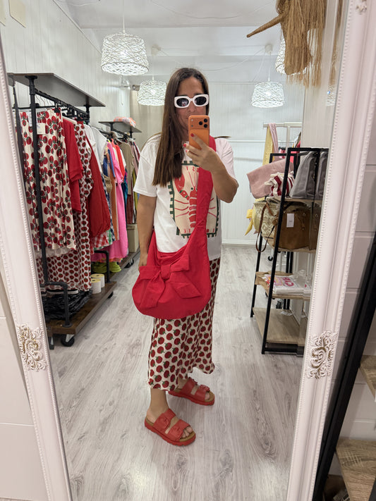 Bolso Lazo convertible rojo