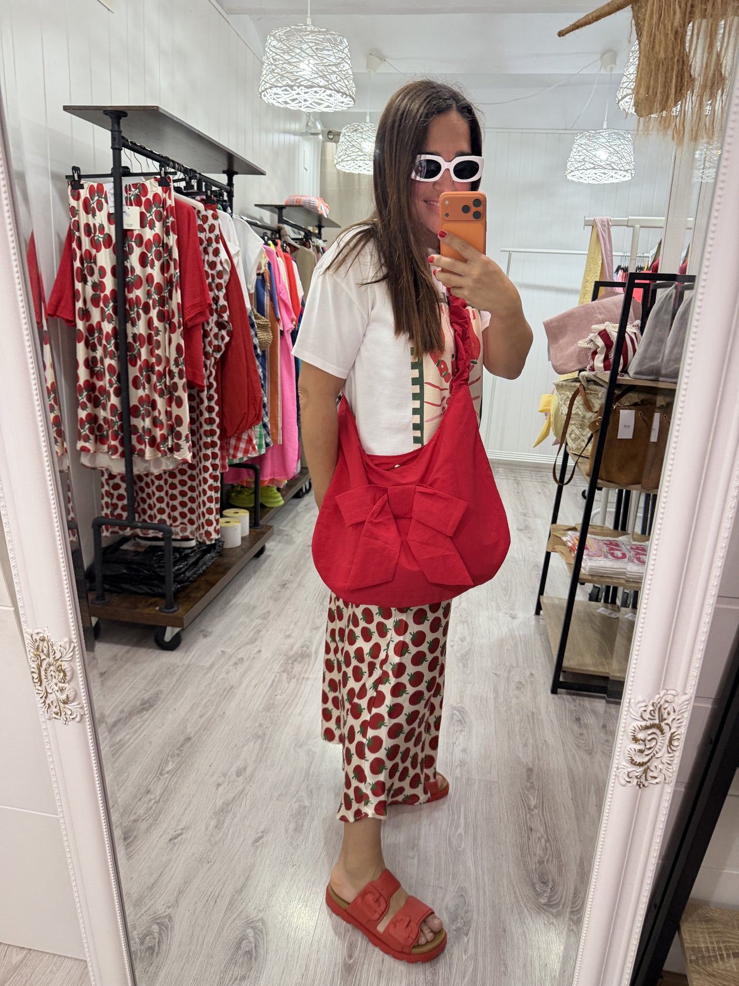 Bolso Lazo convertible rojo