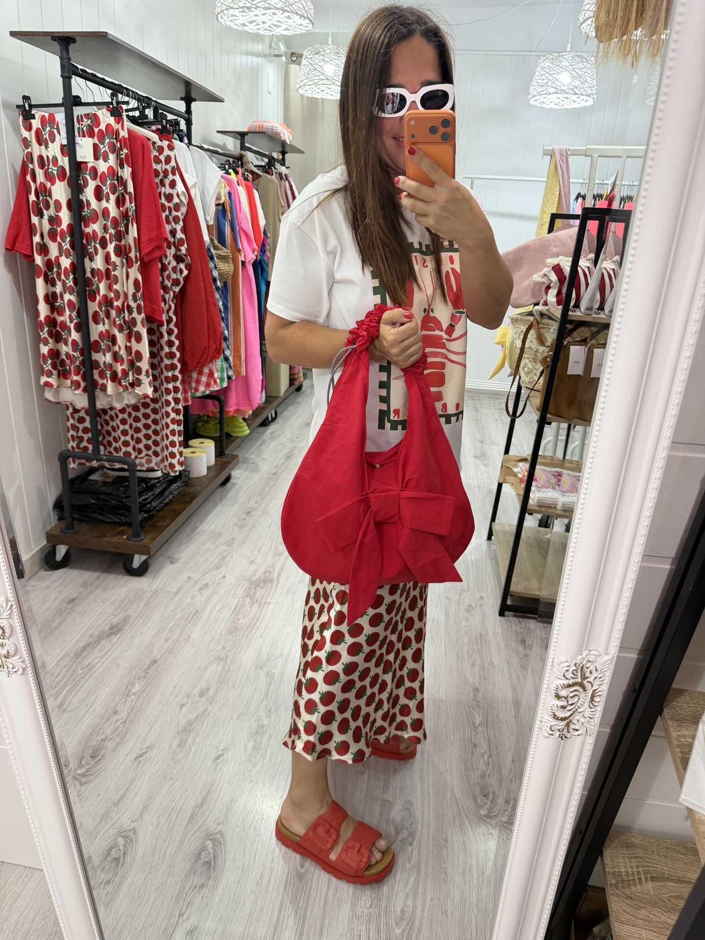 Bolso Lazo convertible rojo