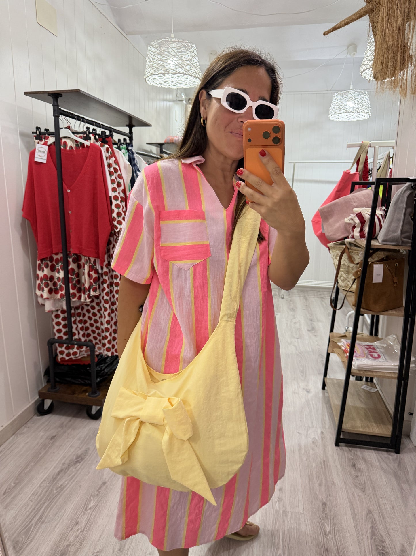 Bolso Lazo convertible amarillo