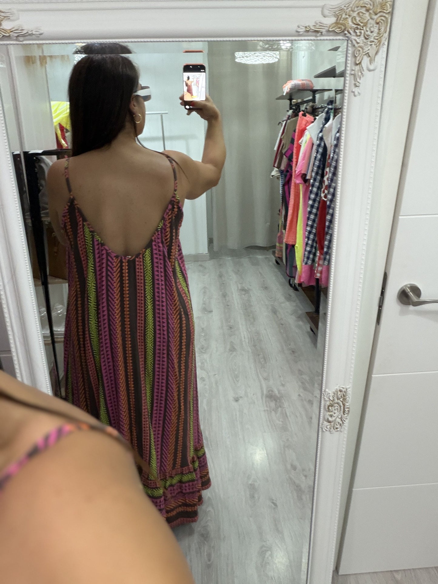 Vestido Azteca fluor chocolate