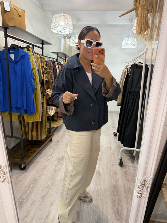 Gabardina Akari marino
