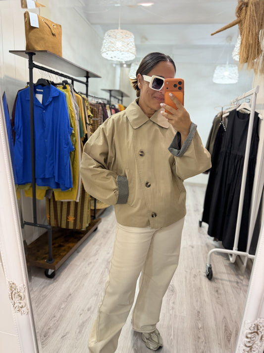 Gabardina Akari beige
