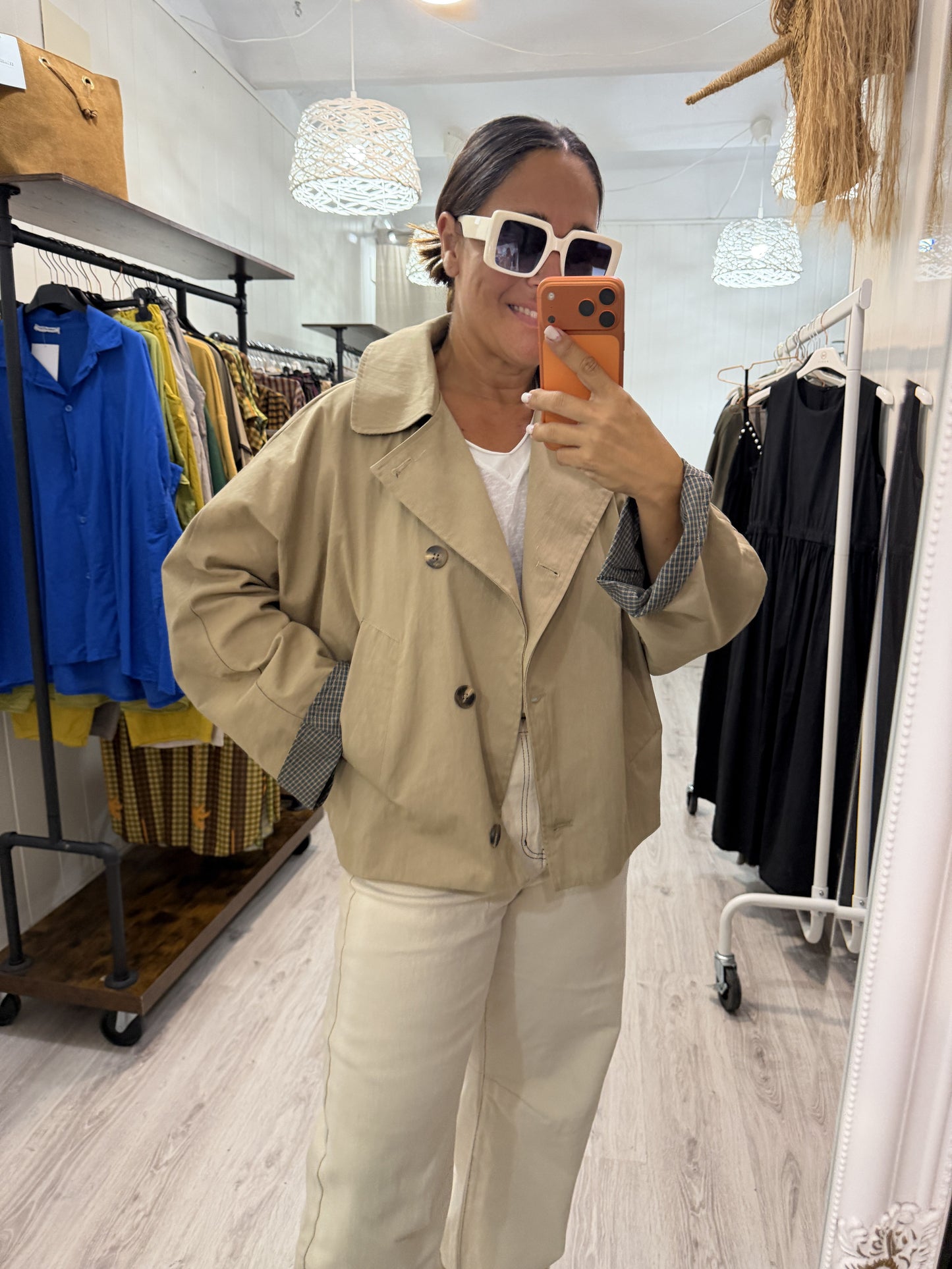 Gabardina Akari beige