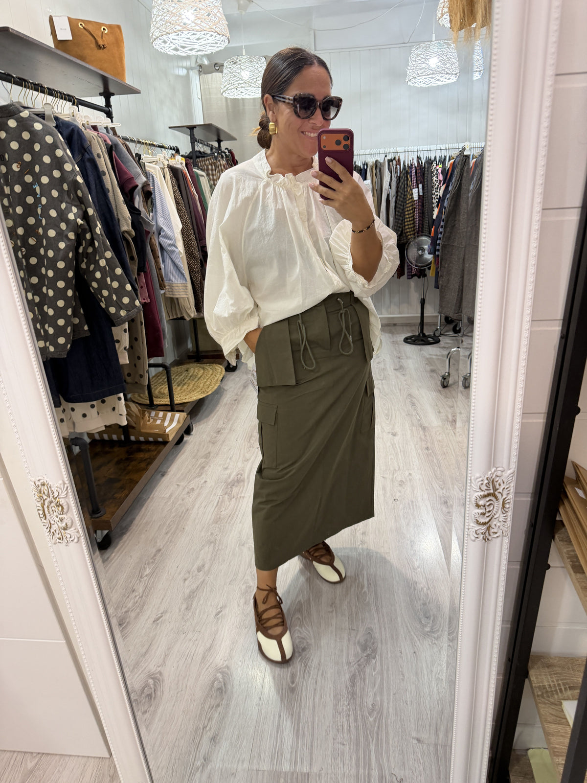 Falda Safari kaki