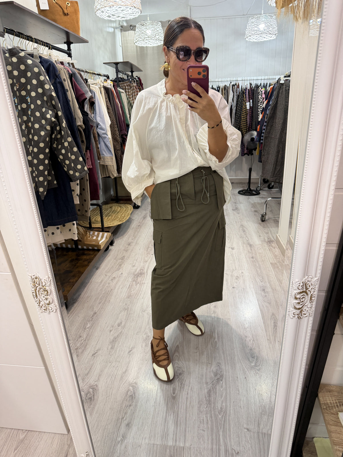 Falda Safari kaki