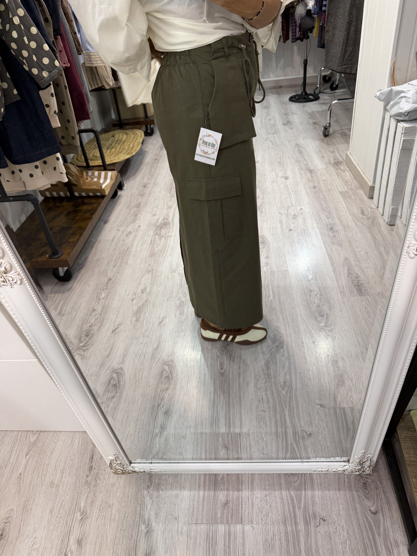Falda Safari kaki