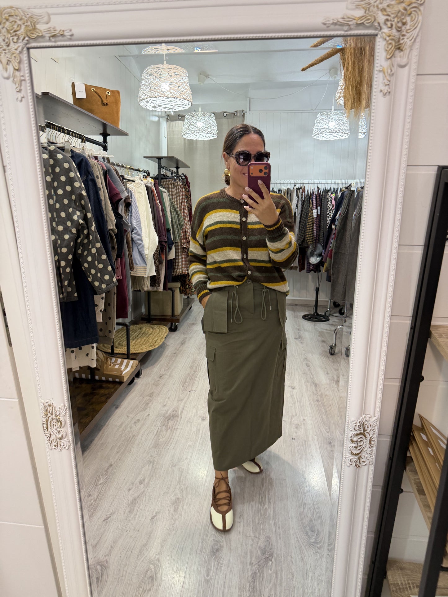 Falda Safari kaki