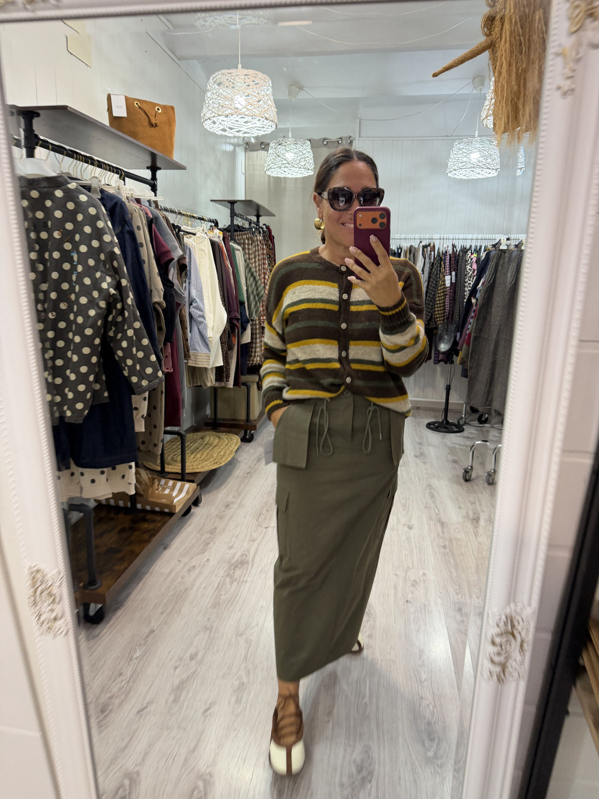 Falda Safari kaki