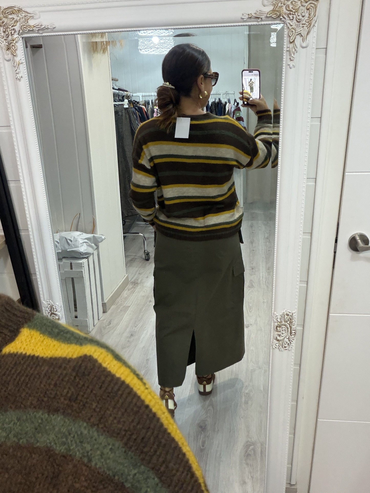 Falda Safari kaki