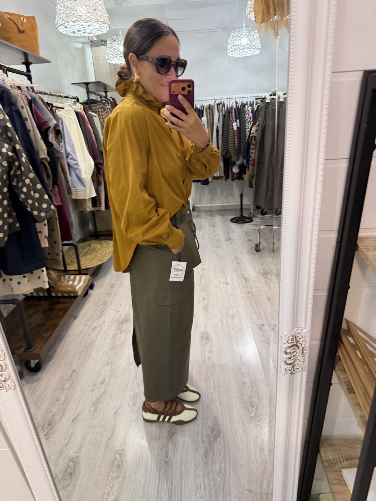 Falda Safari kaki