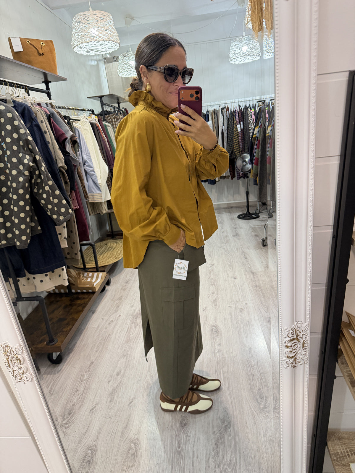 Falda Safari kaki