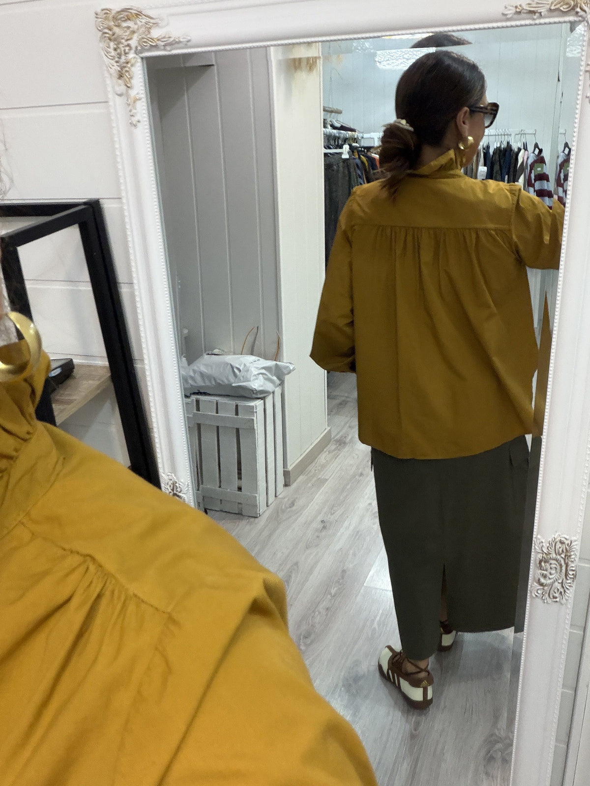 Camisa Mai mostaza
