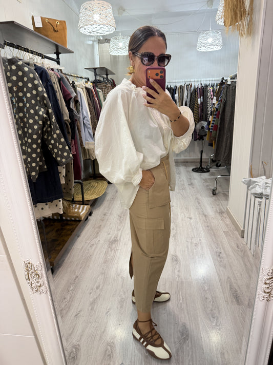 Falda Safari camel