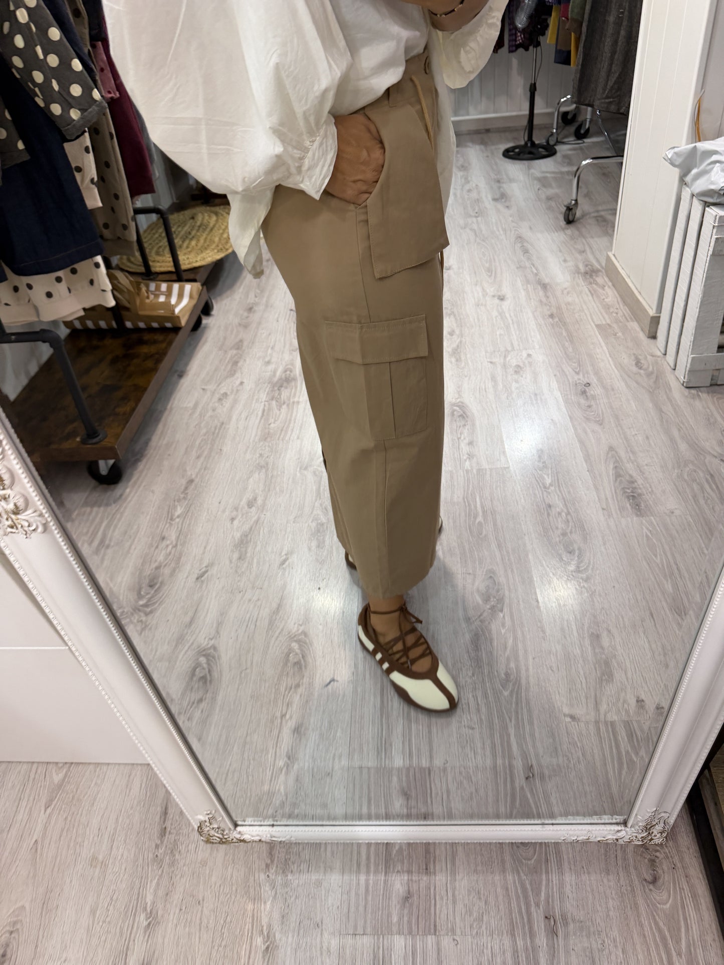 Falda Safari camel