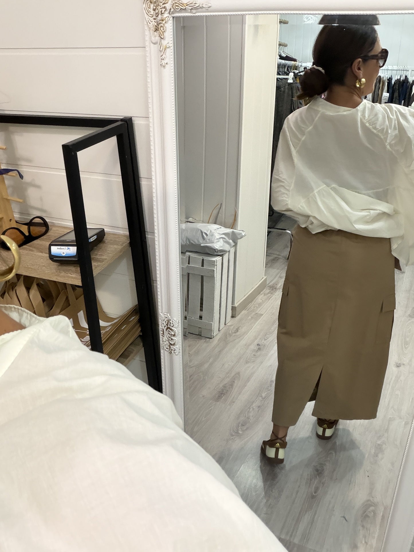 Falda Safari camel