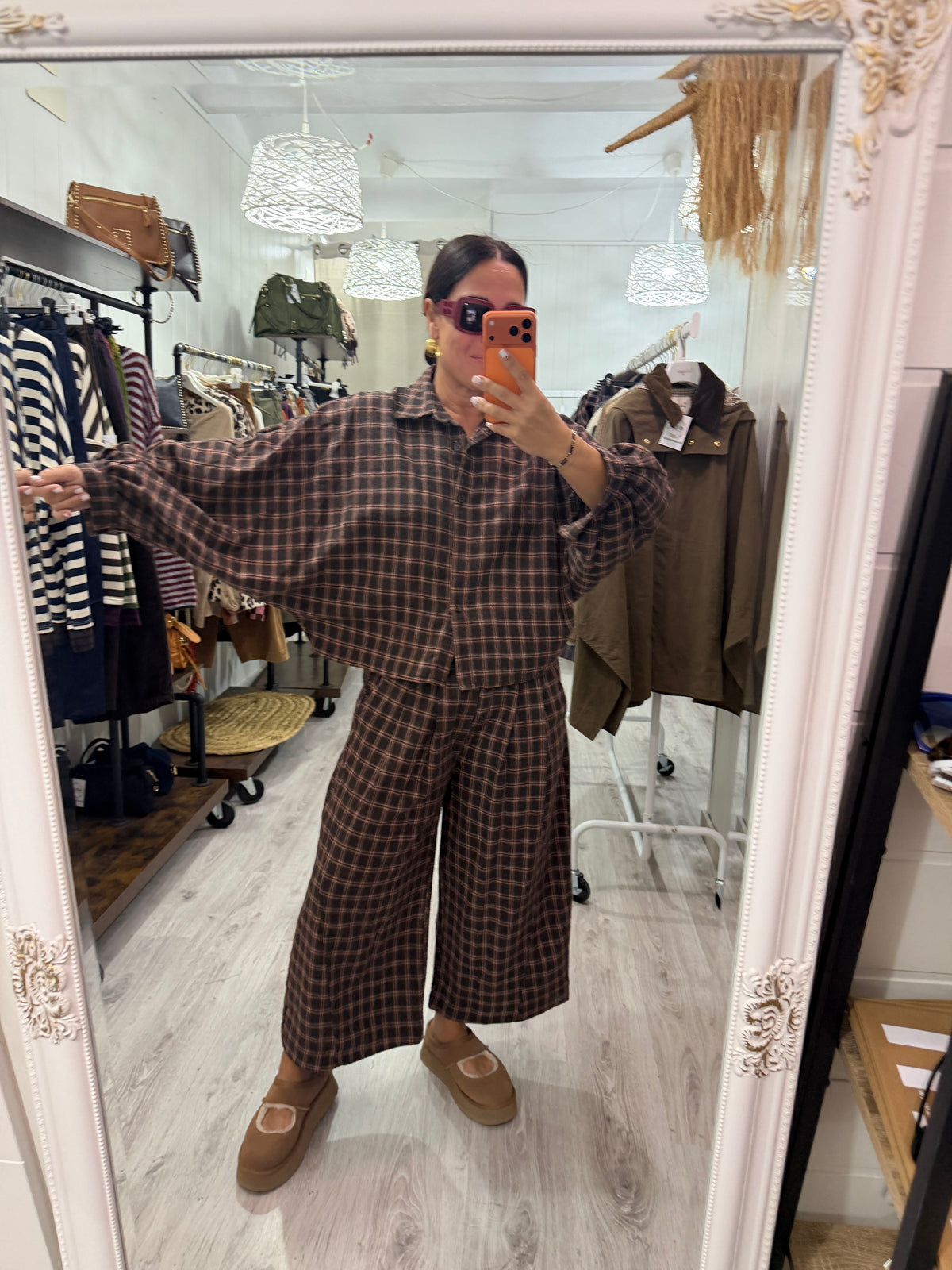 Conjunto Ciara chocolate