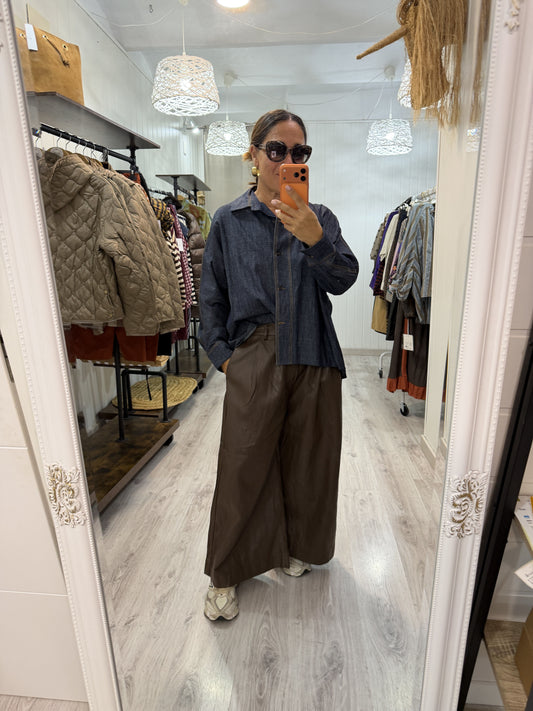 Sobrecamisa Hana jeans azul
