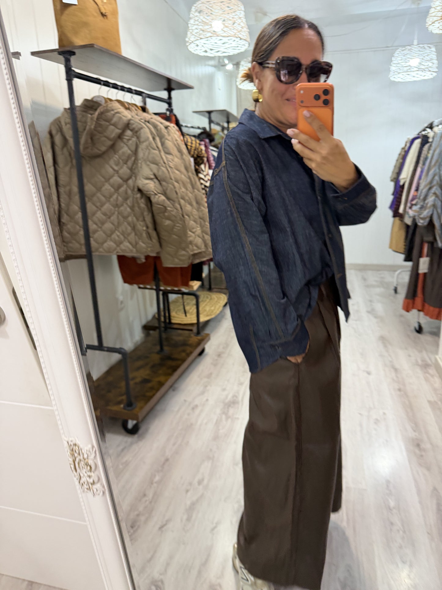 Sobrecamisa Hana jeans azul